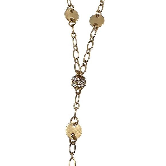 Ettika 18K Gold Plated Falling Chain Drop Boho Stmt Modern Chic Elegant Necklace - Picture 11 of 16